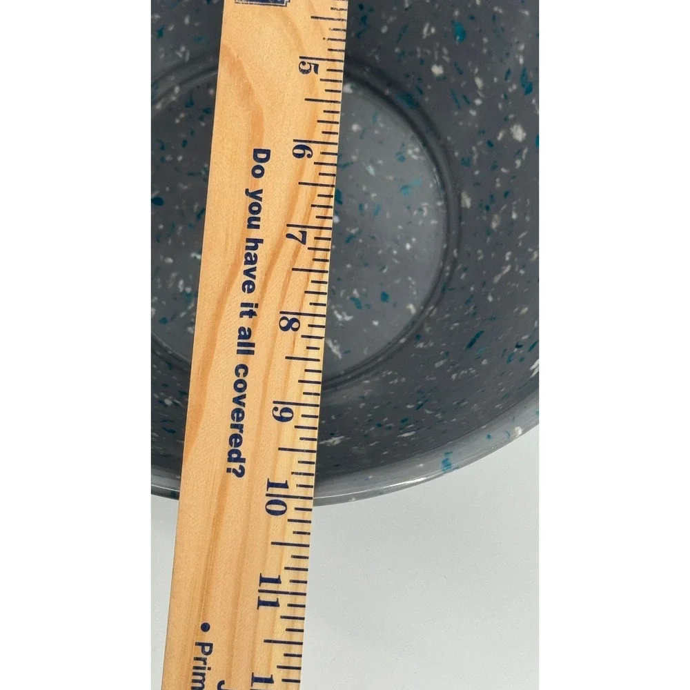 Rachael Ray Garbage Bowl Melamine Gray Confetti Speckled 10